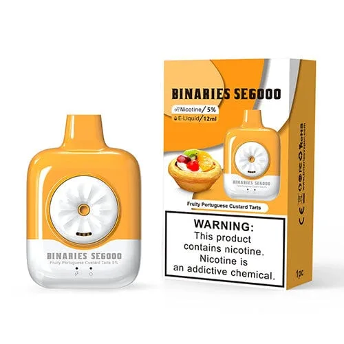 HorizonTech Binaries SE6000 Disposable Vape (5%, 6000 Puffs) - Fruity Portuguese Custard Tarts