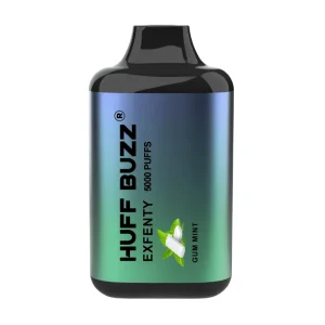 Huff Buzz Exfenty Gum Mint Disposable Vape — 5% Nic, 5K Puffs
