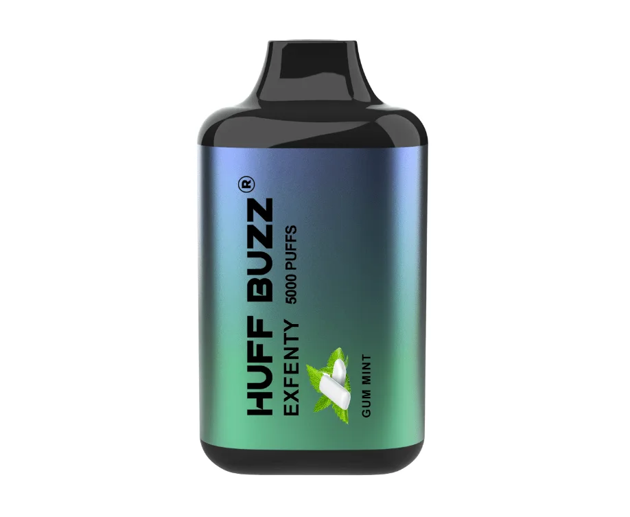 Huff Buzz Exfenty Gum Mint Disposable Vape — 5% Nic, 5K Puffs