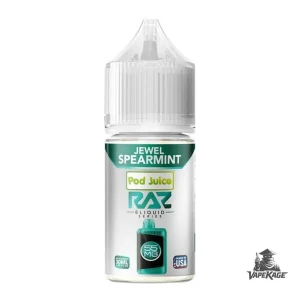 Jewel Spearmint RAZ x — Pod Juice 30mL Nic Salt