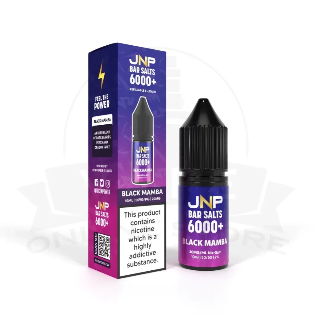 JNP Bar Salts 6000+ 10ml E-Liquid | 25+ Juice N Power Flavours - Image 2