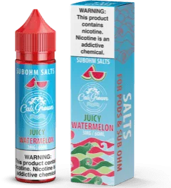 Juicy Watermelon 60ml Vape Juice - California Grown Sub-Ohm Salts - 6mg