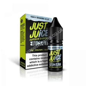 Just Juice Kiwi & Cranberry On Ice Nic Salt E-Liquid