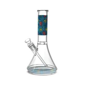 K. Haring Glass Beaker Water Pipe