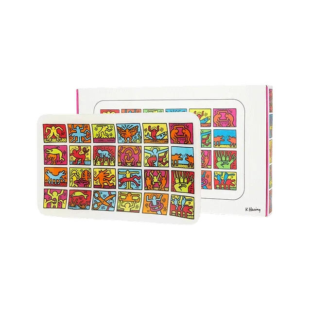 K. Haring Glass Rolling Tray