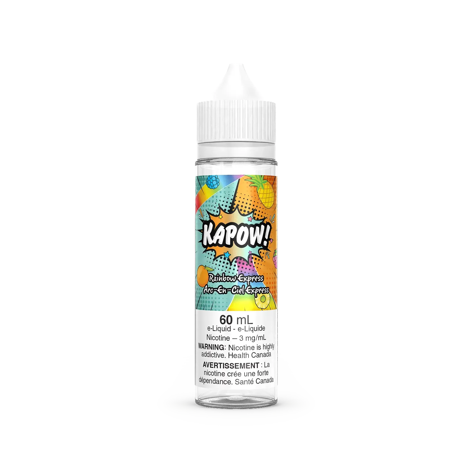 Kapow Freebase - Rainbow Express (60mL) | Vape Cloud Canada