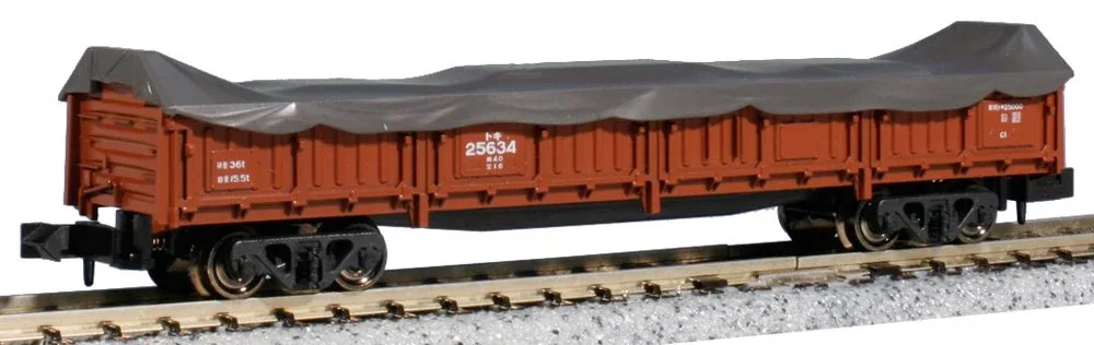 KATO N Gauge Toki 25000 Railway Model Freight Car 8017-1 With Cargo