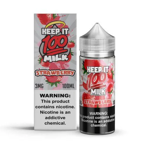 Keep it 100 Berry Au Lait (Strawberry Milk) 100mL - Image 2