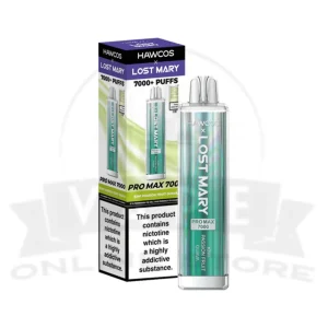 Kiwi Passion Fruit Guava HAWCOS X Lost Mary Pro Max 7K Puff Vape Kit