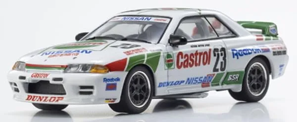 Kyosho 1/64 Scale Castrol Skyline GT-R R32 1990 LED Model Car