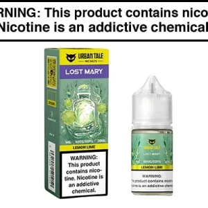 LEMON LIME BY LOST MARY X URBAN TALE NIC SALTS 30ML