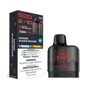 Level X G2 2+10 Flavour beast Bangin blood orange 32k