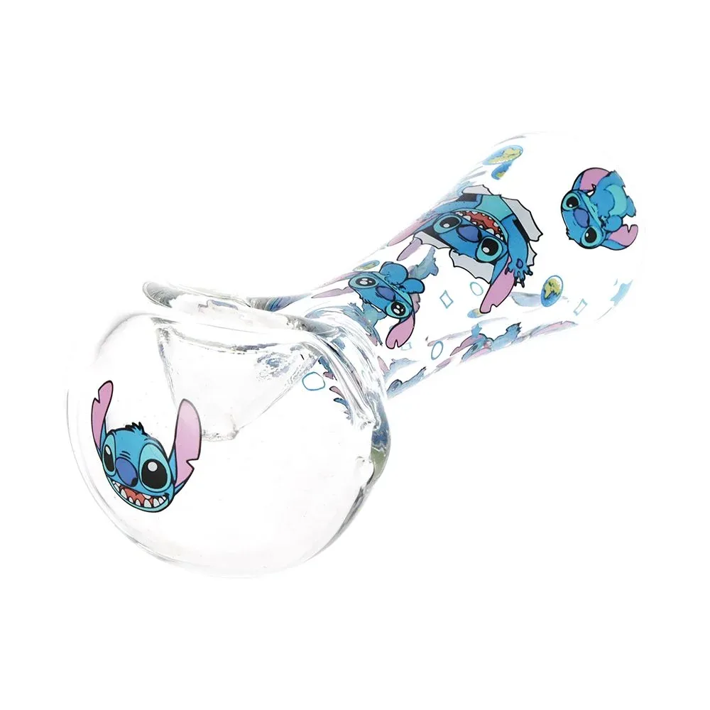 Little Blue Creature Glass Spoon Pipe - 4.5" 3ct - Image 2