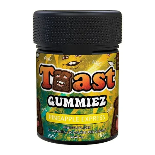 Lost 8's "Toast" HHC Gummies (500mg / 1000mg) - Pineapple Express (50mg/Gummy)