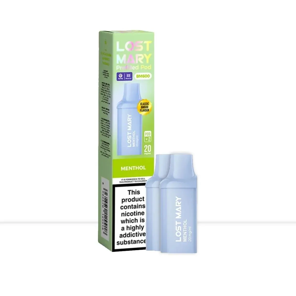 Lost Mary BM600 Menthol Prefilled Vape Pods