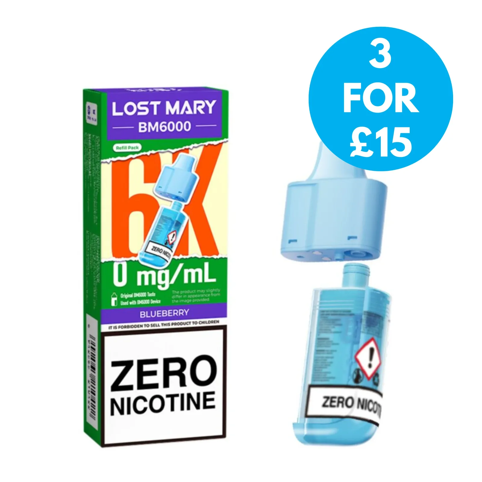 Lost Mary BM6000 Refill Pack – Nicotine Free