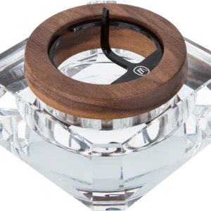 Marley Natural Black Walnut Crystal Ashtray
