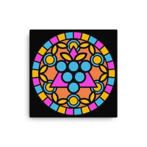 MIAMI GRAPE LOGO CANVAS