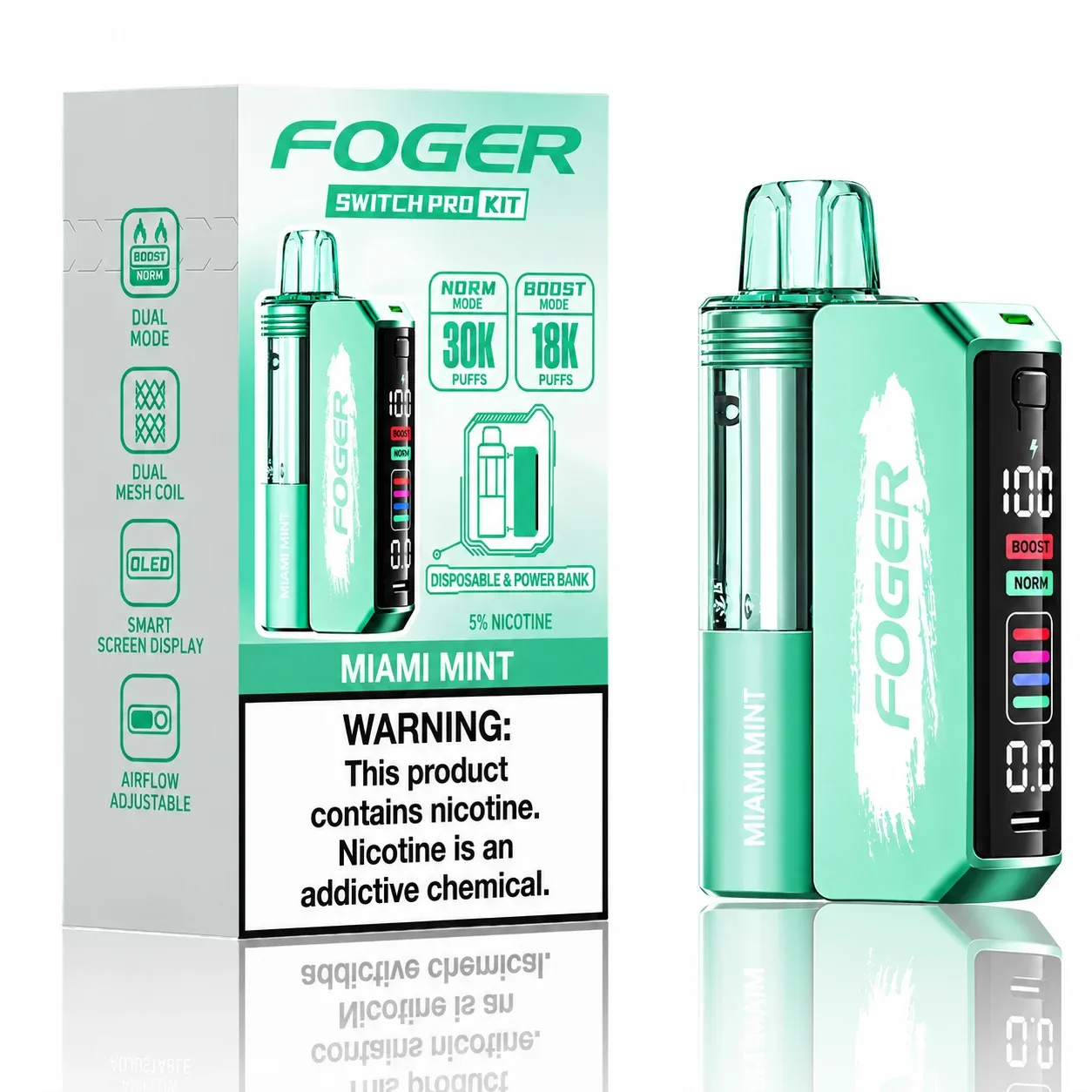 Miami Mint - Foger Switch Pro 30K Disposable Kit