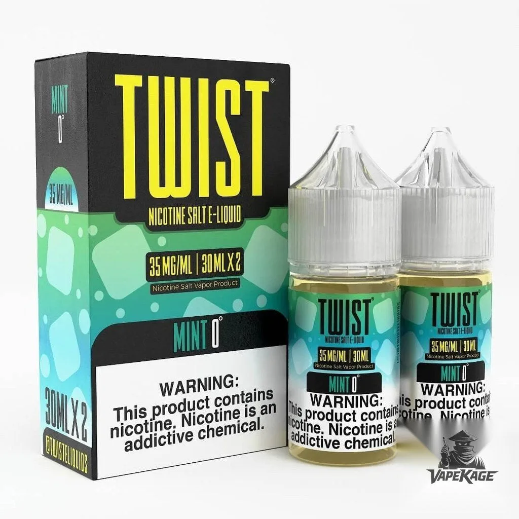 Mint 0 — Twist E-Liquids 60mL (2x30mL twin pack) Nic Salt