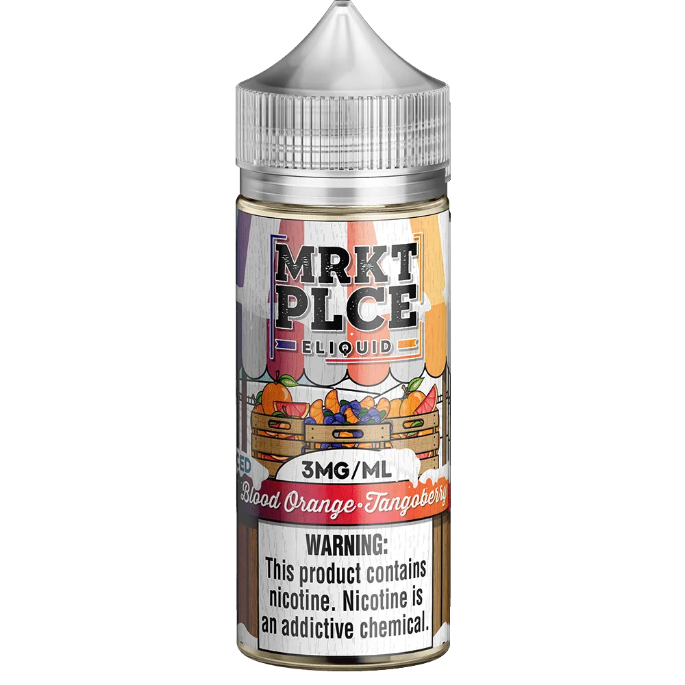 MRKT PLCE Iced Blood Orange Tangoberry 100ml Vape Juice - 3mg