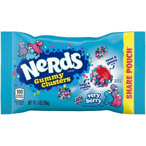 Nerds Gummy Clusters Very Berry Share Pouch 85g