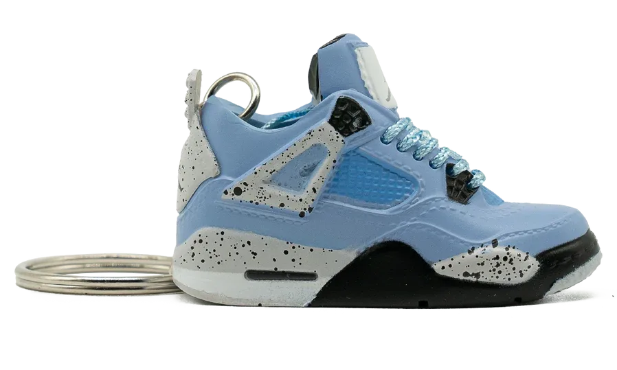 Nike AJ4 University Blue Keychain