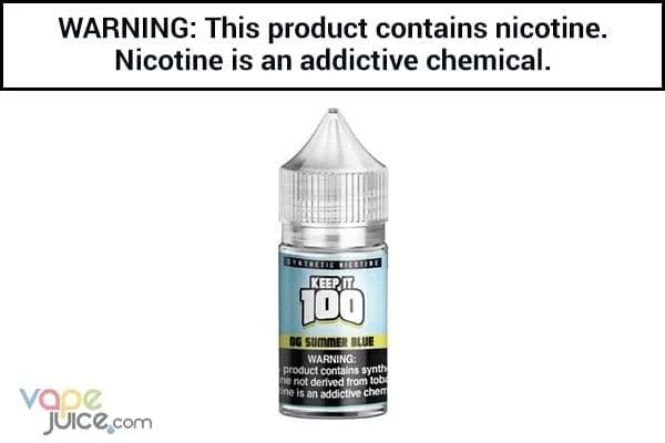 OG SUMMER BLUE BY KEEP IT 100 SALT 30ML