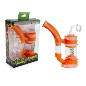Ooze Stack Pipe Silicone Bubbler & Dab Rig Duo