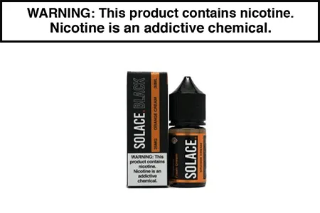 ORANGE CREAM BY SOLACE BLACK NICOTINE SALT 30ML