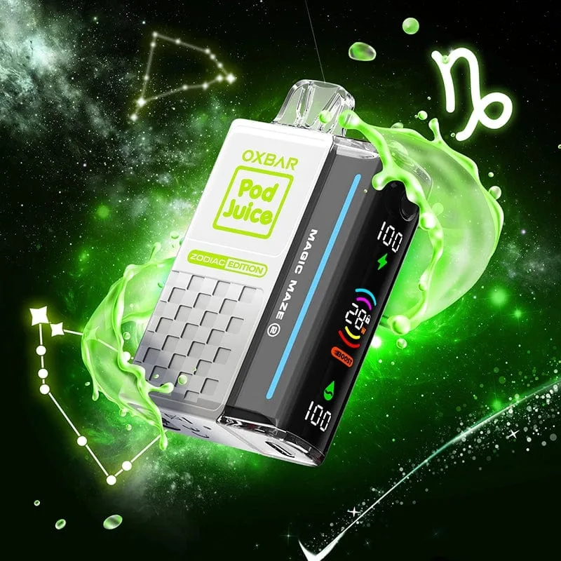 OXBAR X Pod Juice Magic Maze 2.0 30K Disposable Vape (5%, 30000 Puffs) - Clear Green