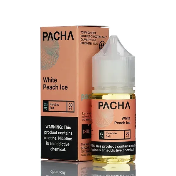 Pachamama Syn Salts – White Peach Ice – 30ml