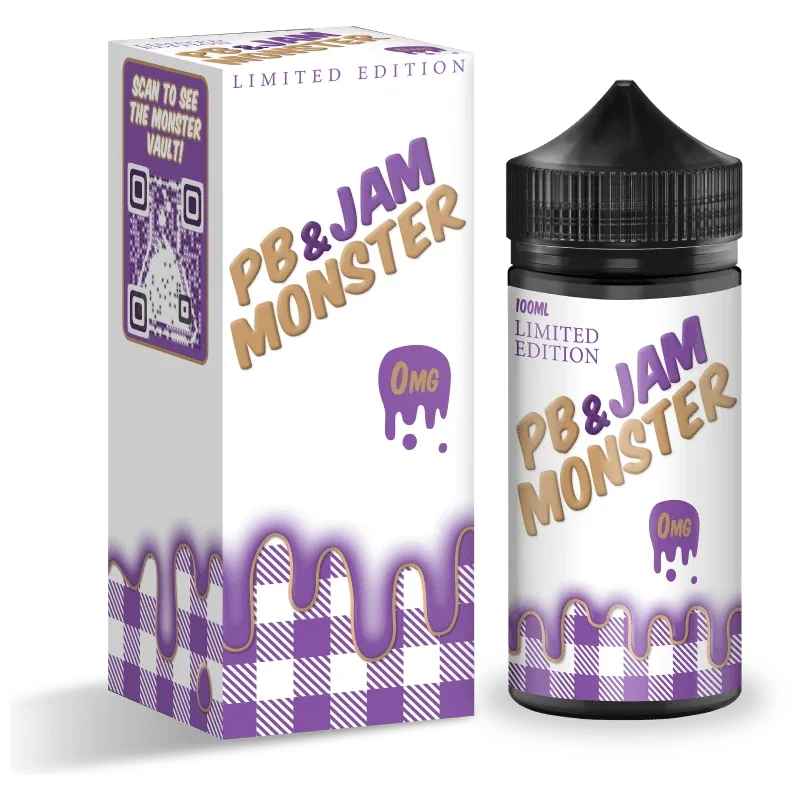 PB & Jam Monster Grape E-Liquid 100ML - Image 2