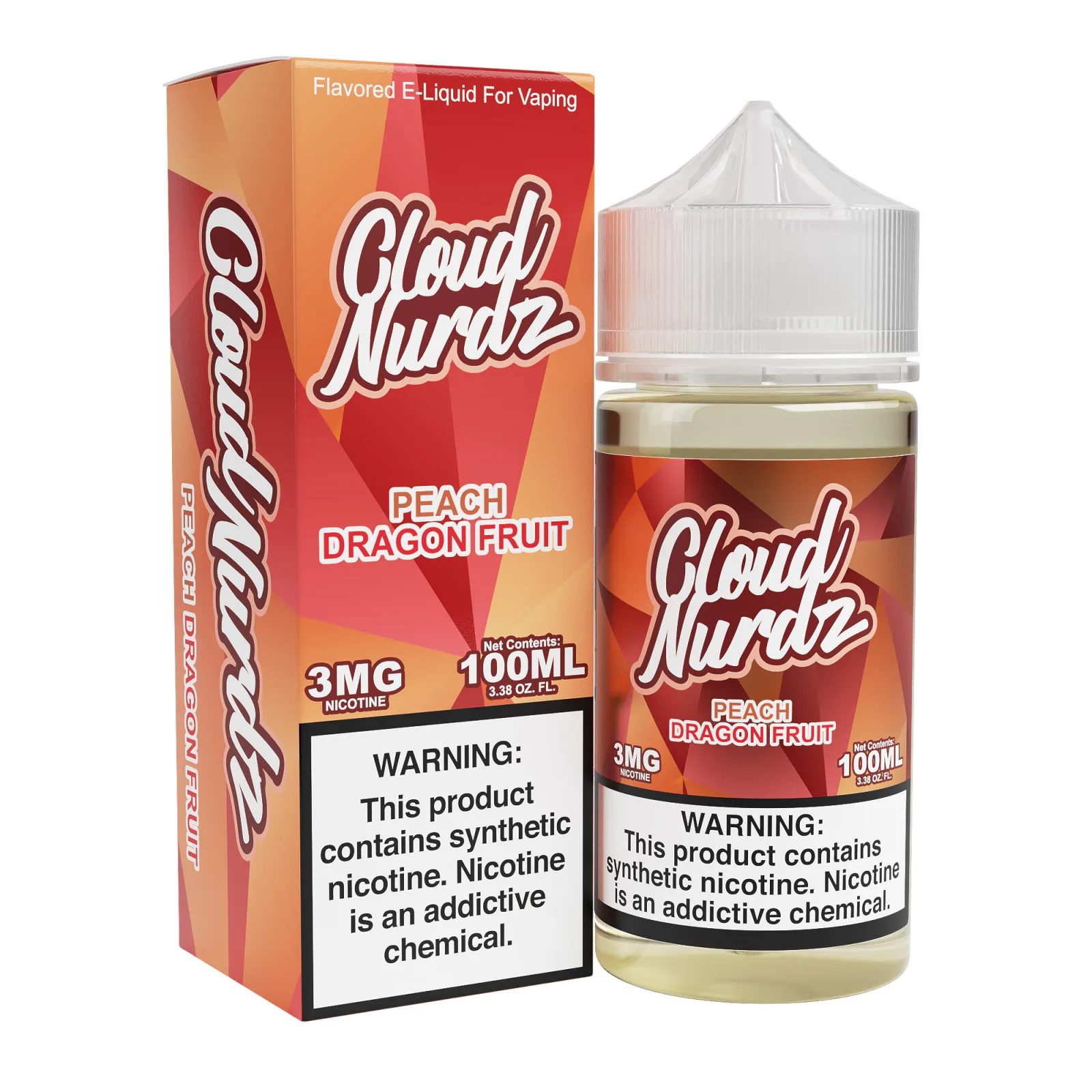 Peach Dragon Fruit – Cloud Nurdz Freebase – 100mL