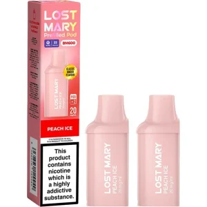Peach ice Lost Mary BM600 pods 2 pack
