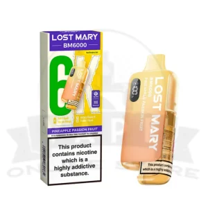Pineapple Passion Fruit Lost Mary BM6000 Prefilled Pod Kit