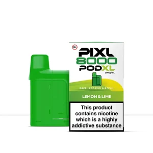PIXL 8000 Pod XL Lemon & Lime Prefilled Vape Pod Refills