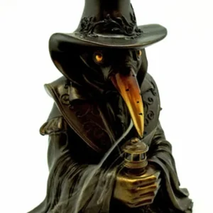 Plague Doctor Back Flow Incense Burner 7”