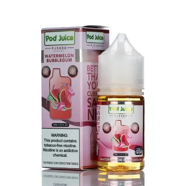Pod Juice Salt PJ5000 – Watermelon Bubblegum – 30ml