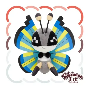 Pokemon Center Vivillon Savannah Pattern Plush Toy Collectible - 666 Pokemon Fit