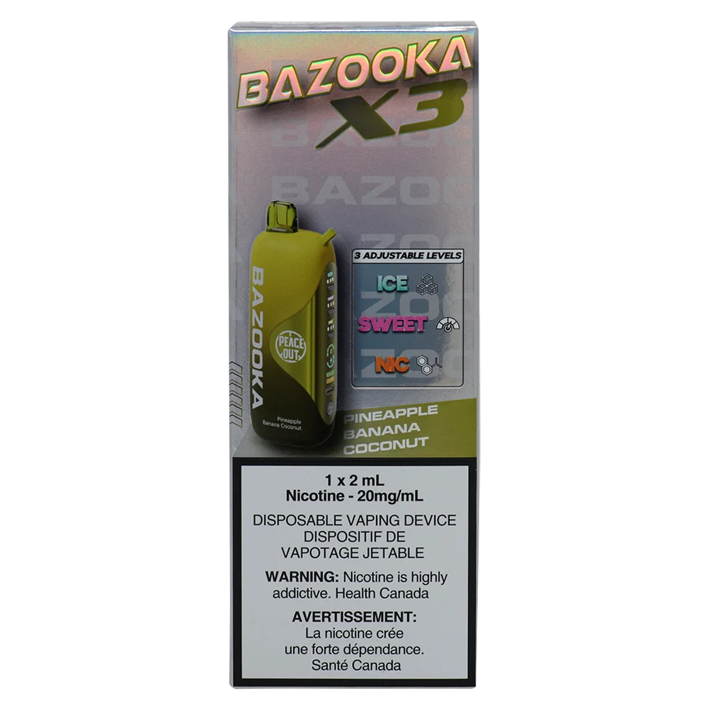 Bazooka X3 Pineapple Banana Coconut 2ml 20mg