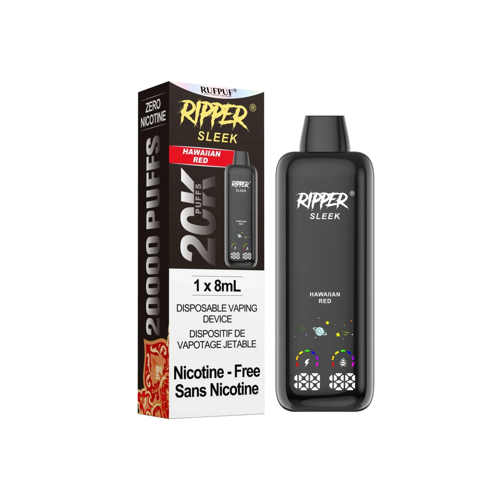 Ripper Sleek Zero Nic 20K Hawaiian Red