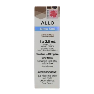 Allo Ultra 500 Classic Tobacco 2ml 20mg