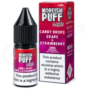 Grape & Strawberry Candy Drops Nic Salt E-Liquid by Moreish Puff