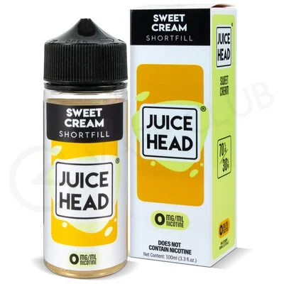 Sweet Cream Shortfill E-Liquid by Juice Head 100ml