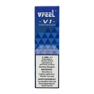 Vfeel V 6K Blue Raspberry Peach Ice 2ml 20mg