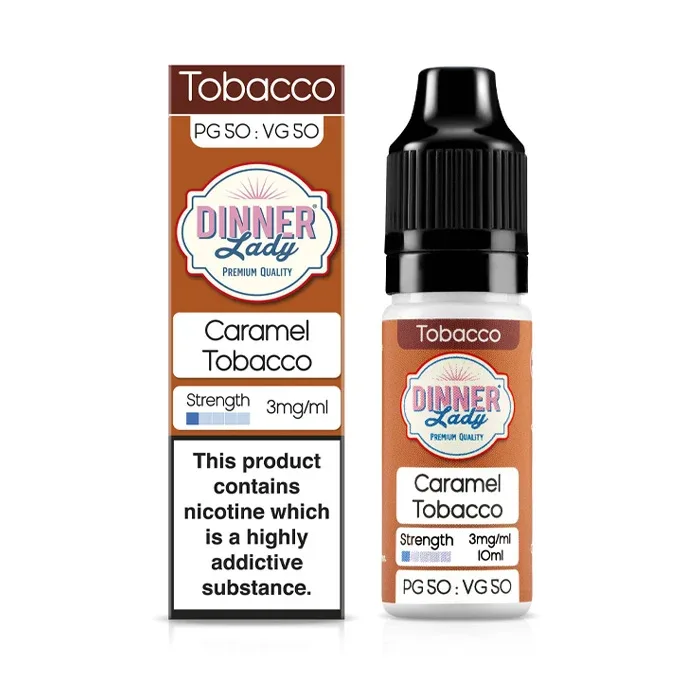 Caramel Tobacco 10ml E-Liquid by Dinner Lady