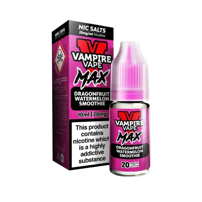 Dragonfruit Watermelon Smoothie Nic Salt E-Liquid by Vampire Vape Max