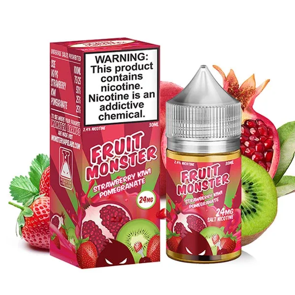 Jam Monster Strawberry Kiwi Pomegranate Salt Nic 30mL - Image 2