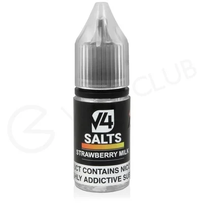 Strawberry Milk Nic Salt E-Liquid by V4 VAPOUR